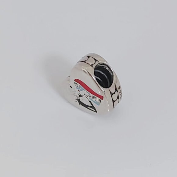 Pandora Jack & Sally Charm Heart Pendant S925 Silver Bracelet Pendant - Picture 5 of 6